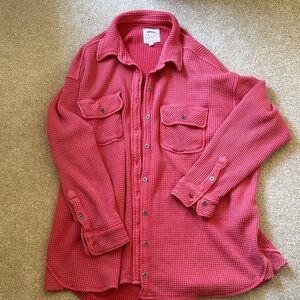 Aerie Lumber Jane Waffle Shirt
